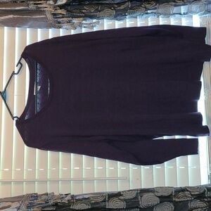 Amazon Essentials Plum Color Rounded Neckline Sweater.  SIZE 4X